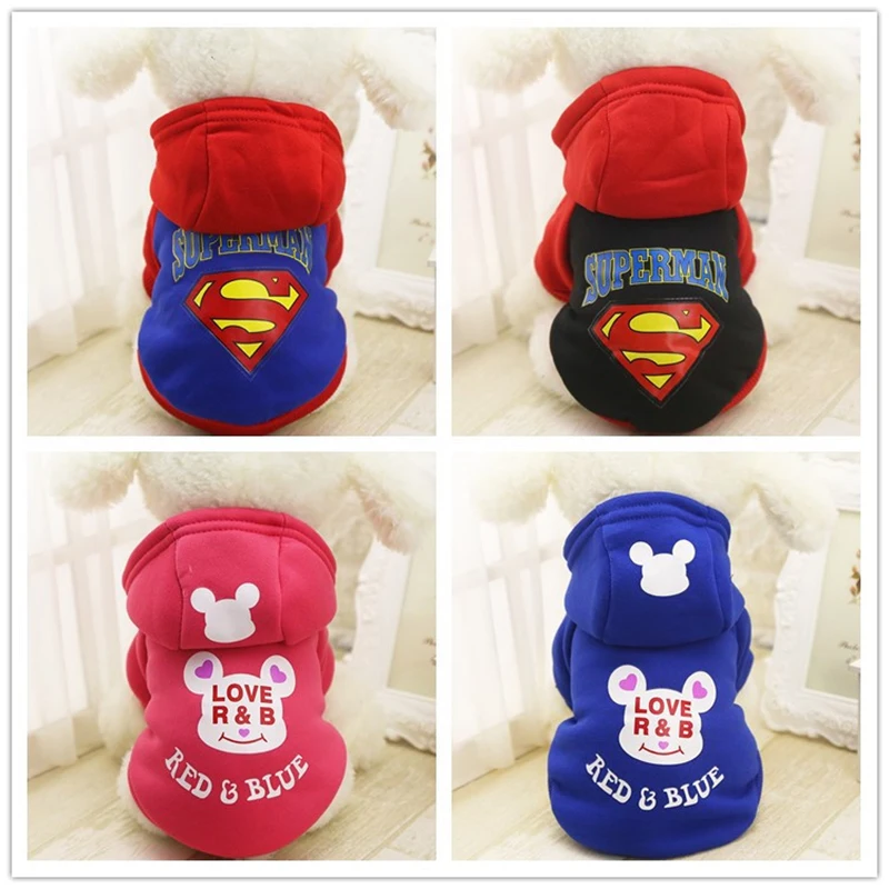 

Winter Warm Pet Dog Jacket Coat Thickening Puppy Dog Clothes With Hoodies Clothing For Small Dogs Apparel 5 Colors Size XS-XXL