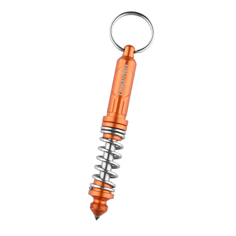 Горячая Распродажа, маленькая карманная ручка для самообороны, Весенняя тактическая ручка для письма, стеклянный выключатель для улицы, персональные инструменты для выживания в чрезвычайных ситуациях - Цвет: Оранжевый