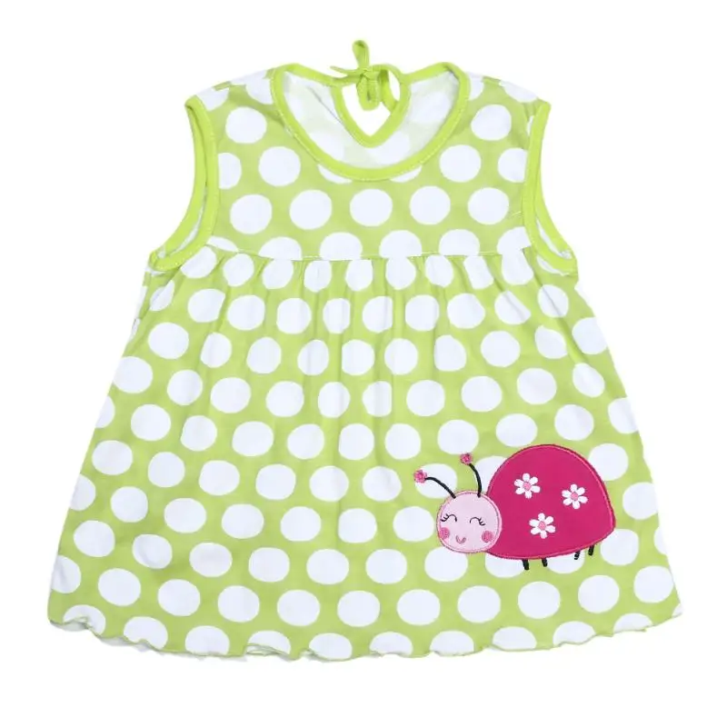 

Children Gilrs Princess Dress Baby Embroidery Bee A-Line Sleeveless Cotton Dress Infant Lovely Sundress Summer Clothes