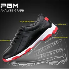 PGM Мужская обувь для гольфа противоскользящая обувь для ногтей 3D дышащая паз патент обувь для гольфа мужские Супер водонепроницаемые дышащие кроссовки 39-45