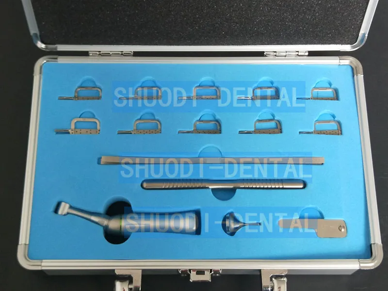 Стоматологическая ортодонтика межпроксимальная эмаль редукция ручного использования инструменты стоматолога материалы суппорт измерительная линейка - Цвет: 1 set