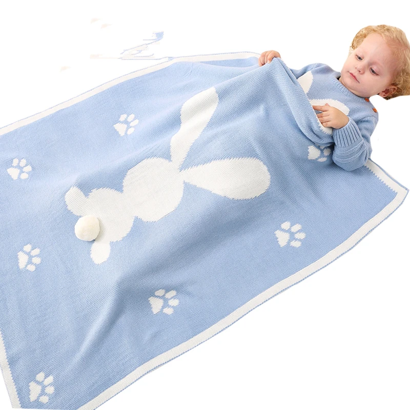 Baby Cute 3D Rabbit Blanket Swaddling Winter Warm Newborn Wrap Swaddle