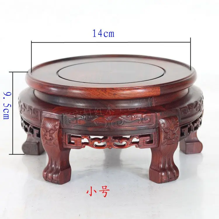 Резьба по дереву круглое основание твердая резьба цветочный горшок для дома роль ofing пробивается предметы мебели