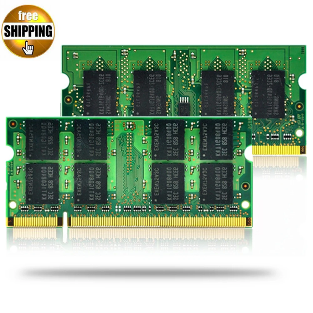 

JZL Laptop Memory Module Ram SDRAM DDR2 533 667 800 MHz 200PIN 1GB SO-DIMM / DDR 2 PC2 4200 5300 6400 Notebook Computer Sodimm