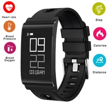 Bluetooth умные часы с определением группы крови, измеряет Давление кислорода в крови монитор сердечного ритма IP67 Водонепроницаемый Фитнес трекер браслет шагомер, смарт-браслет