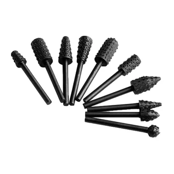 

10pcs Mini BI180 Grinding Head Rotary File Bits For Engraving Woodworking Tool New 2017