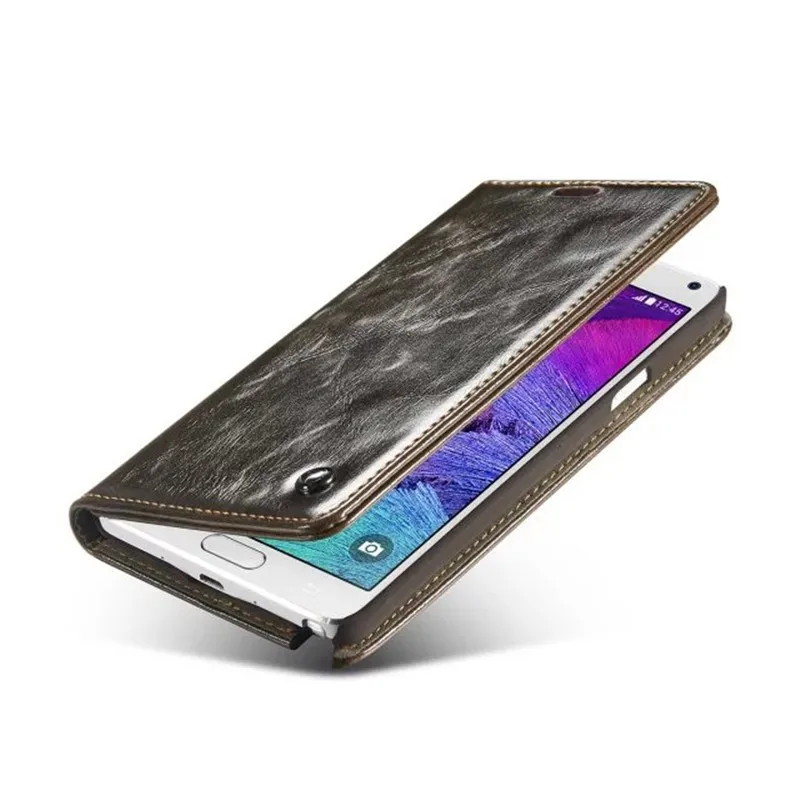 Для Galaxy note4 Роскошный кожаный чехол с слот для карты держатель Fundas carcasas чехол для Samsung Galaxy Note 4 Телефон сумка Чехол