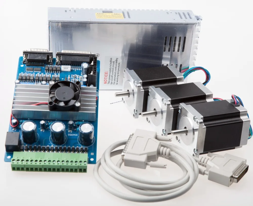 

Free Ship US&US Ship Stepper Motor 3Axis Nema23 270oz-in 4Leads 3.0A 3Axis driver Board CNC Kit Mill LONGS MOTOR