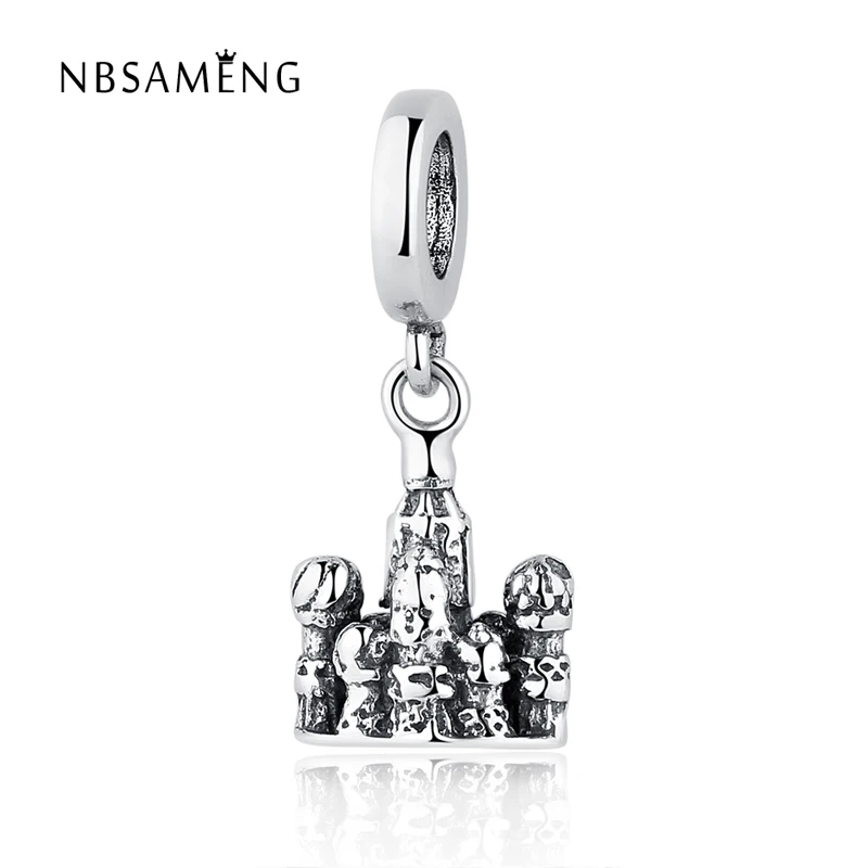 

Authentic 925 Sterling Silver Bead Charms Castle Pendant Beads Fit Pandora Women Bracelet & Bangle DIY Jewelry YW20410