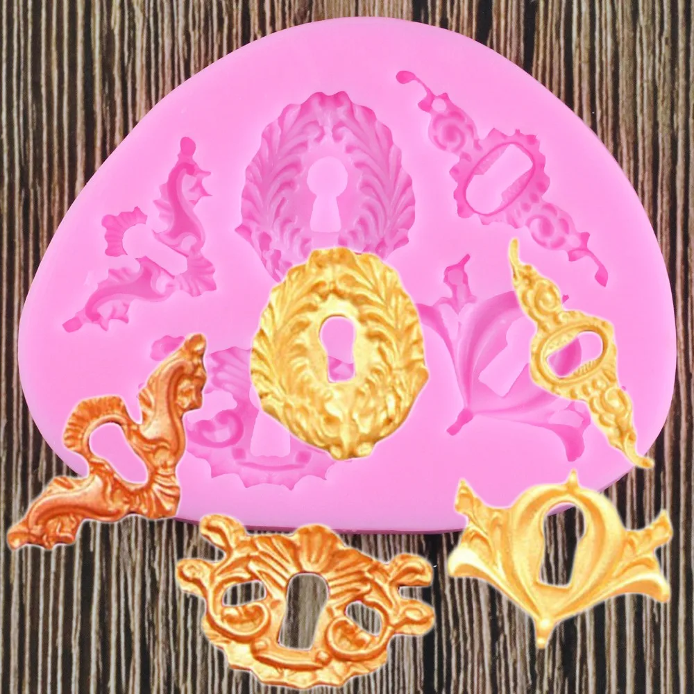 

Keyhole Retro Key Beautiful Hand Carved Silicone Molds Chocolate Fudge Cake Decorated Tool Baking Utensils