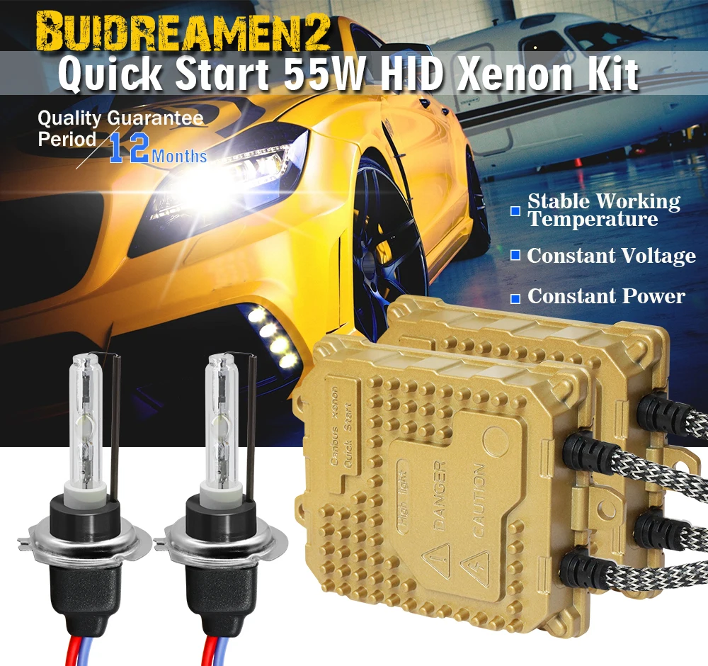 Buildreamen2 9005 9006 H1 H3 H7 H8 H9 H11 881 55 Вт автомобильный светильник HID Xenon Kit AC балласт лампа авто головной светильник противотуманная фара быстрый запуск