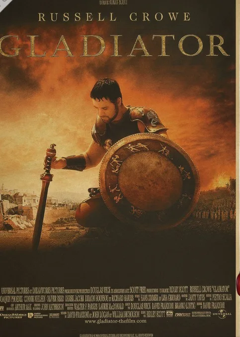 

Gladiator Slave Struggle Russell Growe Gladiator Decorative Posters Room Kraft Poster Wall Sticker Poster Home Bar Decor Gift