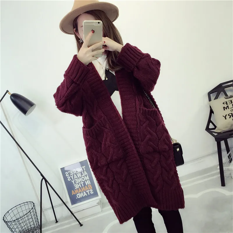 Try Everything Long Cardigan Women Long Sleeve Women's Sweaters For Winter Fashion Women Coat Sweaters Ladies Clothing