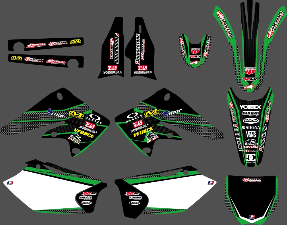 New Style Motorcycle GRAPHICS & BACKGROUNDS DECALS STICKERS Kits For Kawasaki KX250F KXF250 2004 2005 KXF 250 KX 250F New Style Motorcycle GRAPHICS & BACKGROUNDS DECALS STICKERS Kits For Kawasaki KX250F KXF250 2004 2005 KXF 250 KX 250F