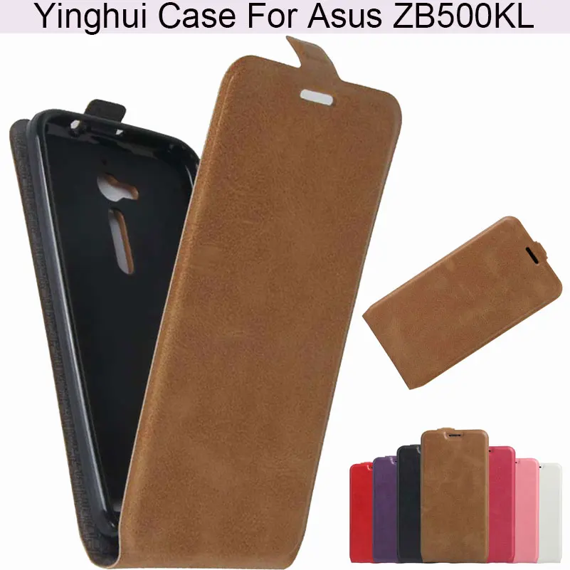 

YINGHUI Magnetic Flip PU Leather Phone Case For Asus Zenfone Go Zb500KL ZB500KG