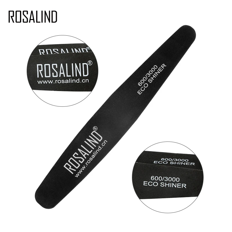 ROSALIND 1 шт. пилки для ногтей полный Профессиональный Педикюр Маникюр полирование тонкое шлифование инструменты для красоты маникюр педикюр инструмент для дизайна ногтей