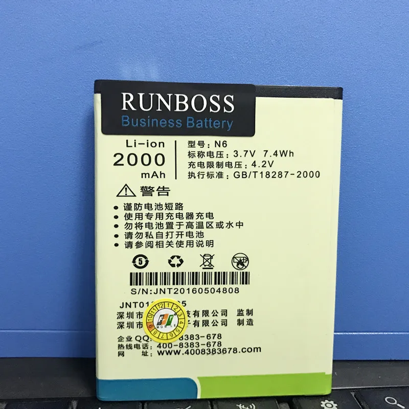 Аккумулятор Runboss 2000 мАч для мобильного телефона Neken N6 / PRO | Мобильные телефоны и