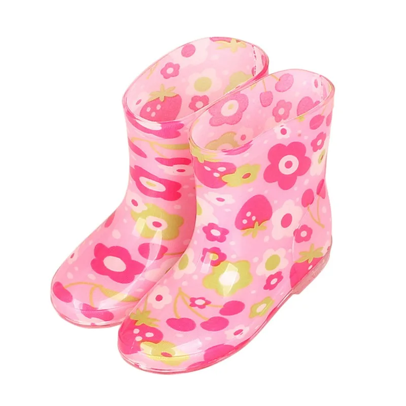 

Children Rain Boots Spring Autumn Winter Boys Girls Shoes Baby Kids Rainboots Walker Waterproof Shoes Cartoon