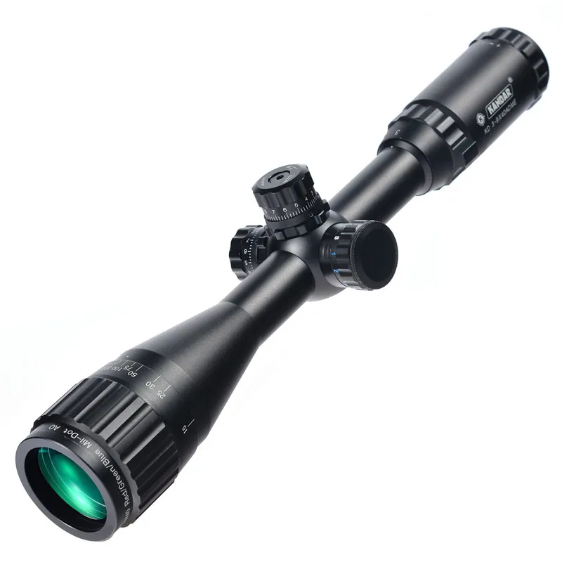 KANDAR 3-9x40 AOE Mil-dot Сетка RifleScope блокировка, сброс полный размер Охотничья винтовка прицел тактический оптический прицел