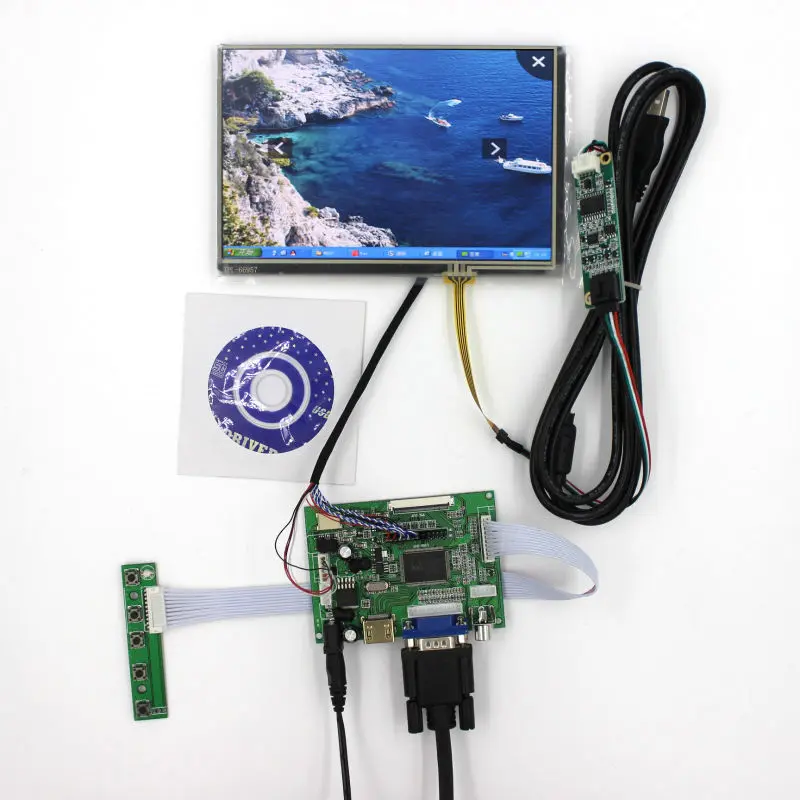 

HDMI+VGA+2AV LCD driver board VS-TY2662-V1+7"1280*800 N070ICG-LD1/LD4+touch panel