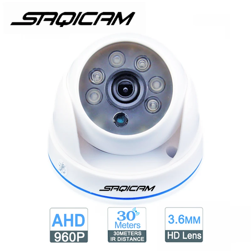 Saqicam новые технологии AHD камера 960P CCTV внутренняя безопасность 1.3MP купольная IR CUT 30M