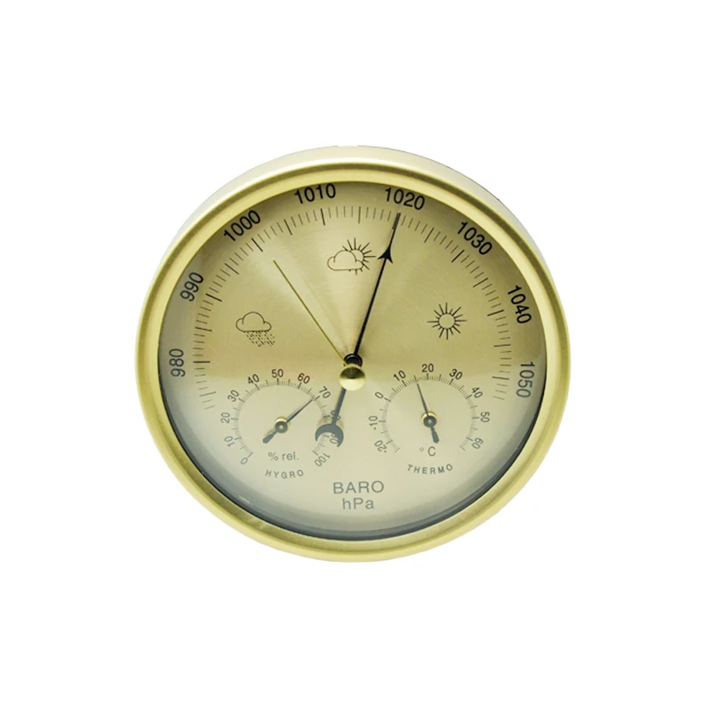 3 in 1 wettervorhersage barometer temperatur luftfeuchtigkeit haus indoor outdoor wand hängen wetter instrument Mechanische core Günstig