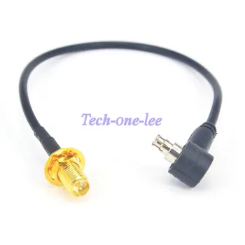 

10 piece/lot RP SMA Female to TS9 Male Right angle RF Connector RG174 Pigtail Cable 20cm