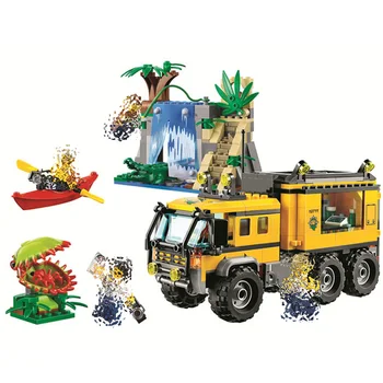 

Bela 10711 Raiders of Lost Ark Jungles Adventure Mobile Lab Building Blocks Educational toys for Kids gifts Compatible With Toys