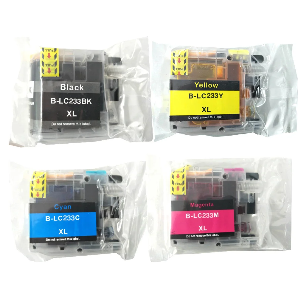 4PK LC233XL BK C M Y полные чернильные картриджи для Brother DCP-J562DW J4120DW MFC-J480DW J680DW J880DW J4620DW J5720DW