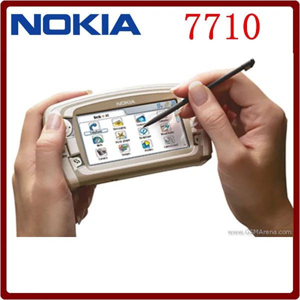 

Original Nokia 7710 GSM 3.5 Inches 1300 mAh 640x320 FM Radio Old Symbian Resistive Touchscreen Unlocked Cellphone Mobile Phone