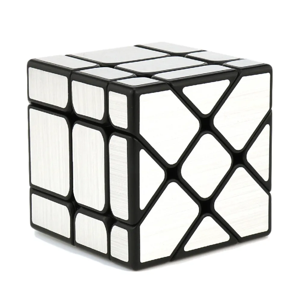 MoYu Fisher Cube 3x3x3 скоростные Пазлы зеркальный волшебный куб с литым покрытием Обучающие Развивающие игрушки для детей Cubo Magico - Цвет: Brushed Silver