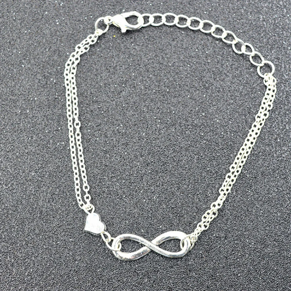 Лидер продаж модные женские браслеты счастливого 8 и в виде сердца|bracelets for|heart