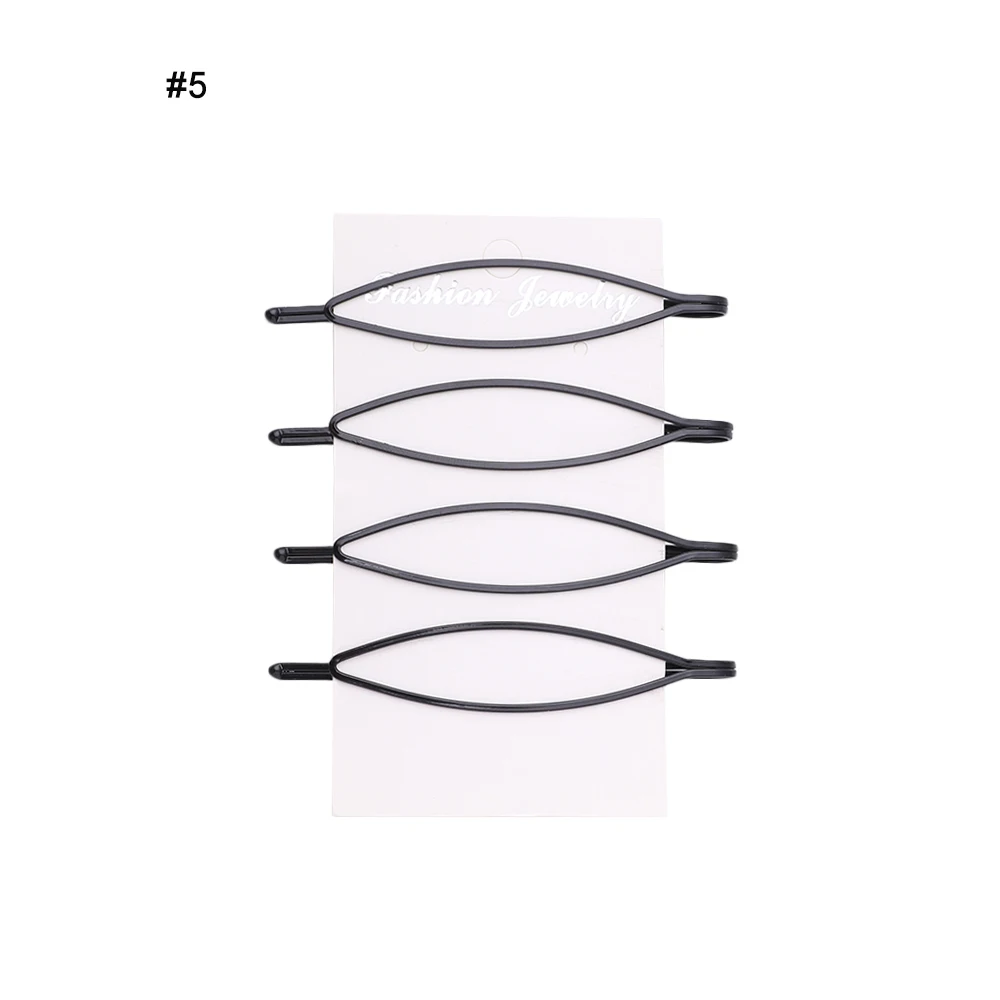 4/12 шт./упак. Портативный черный оснастки Заколки для волос Для женщин девочек заколки для волос заколка зажим для волос головные уборы для детей стильные инструменты для волос, аксессуары - Цвет: 5