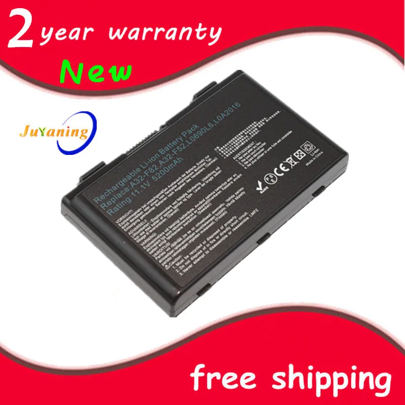 Аккумулятор для ноутбука Juyaning Новый аккумулятор Asus F82 F83S K40 K40E K6C11 F52 K50 K51 K60 K61 P50 P81
