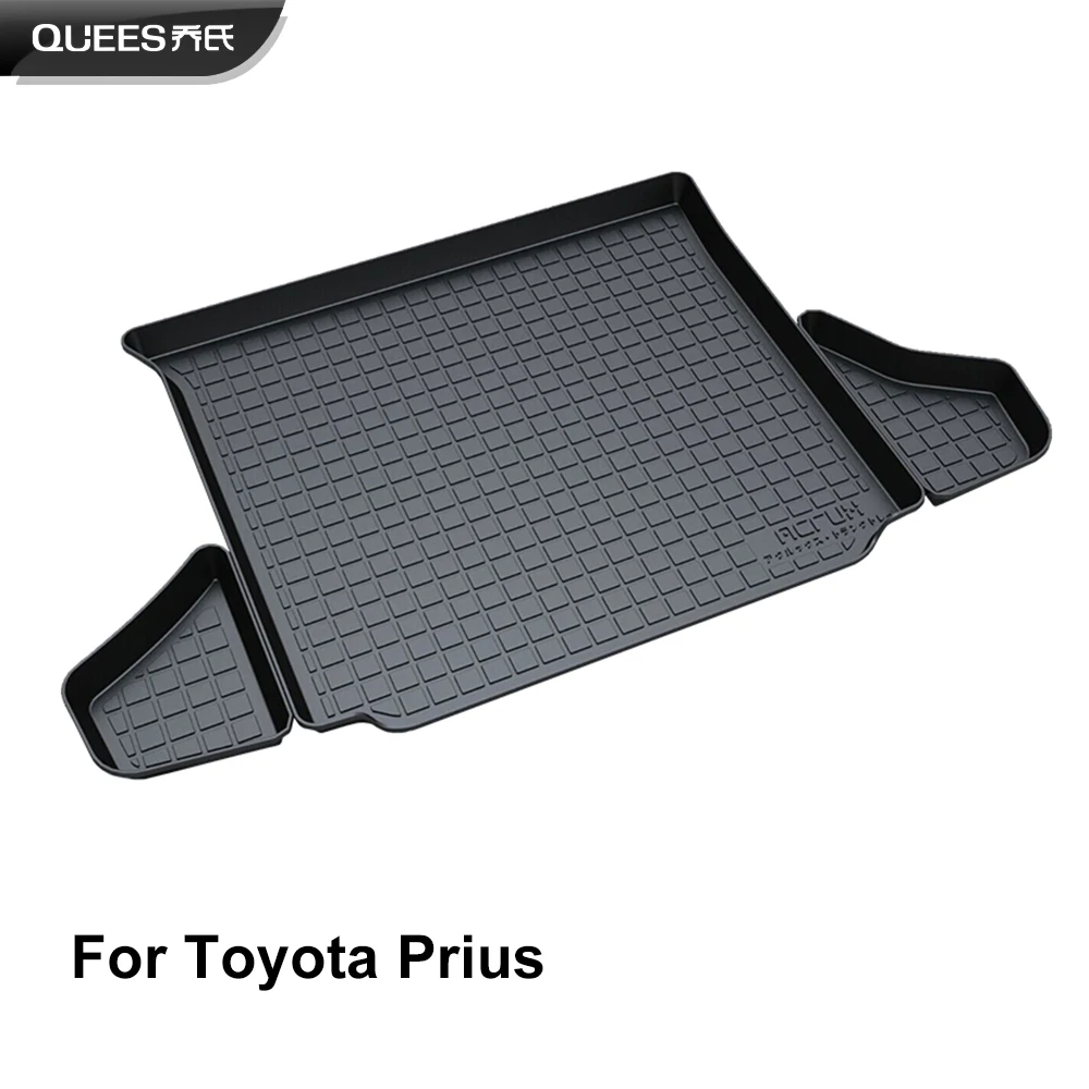 

QUEES Custom Fit Cargo Liner Trunk Floor Mat for Toyota Prius XW30 XW50 2009 2010 2011 2012 2013 2014 2015 2016 2017 2018