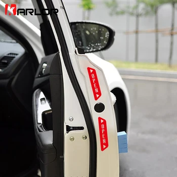 

Warning Caution Mark Anti Collision Prevention Reflective Open Logo Ho Car Auto Motorcycle Door Trunk Decal Sticker Car-Styling