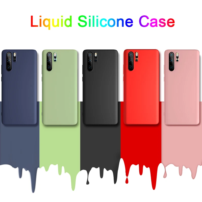 

Soft Silicon Protective Cover Case For Huawei P30 P20 Lite Pro Original Protector For Honor 8X 8S 10 Lite View 10i 20i Y9 Y7 Y6