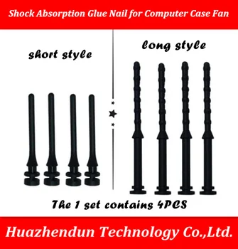 

DEBROGLIE Tool free installation Reduce Resonance Rubber shock absorber nail for Computer Case Fan