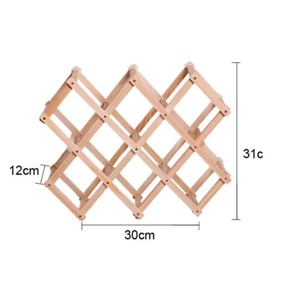 Деревянная для красного вина стойки 3/6/10 держатель для бутылки воды Держатель выставочный Органайзер - Цвет: 6
