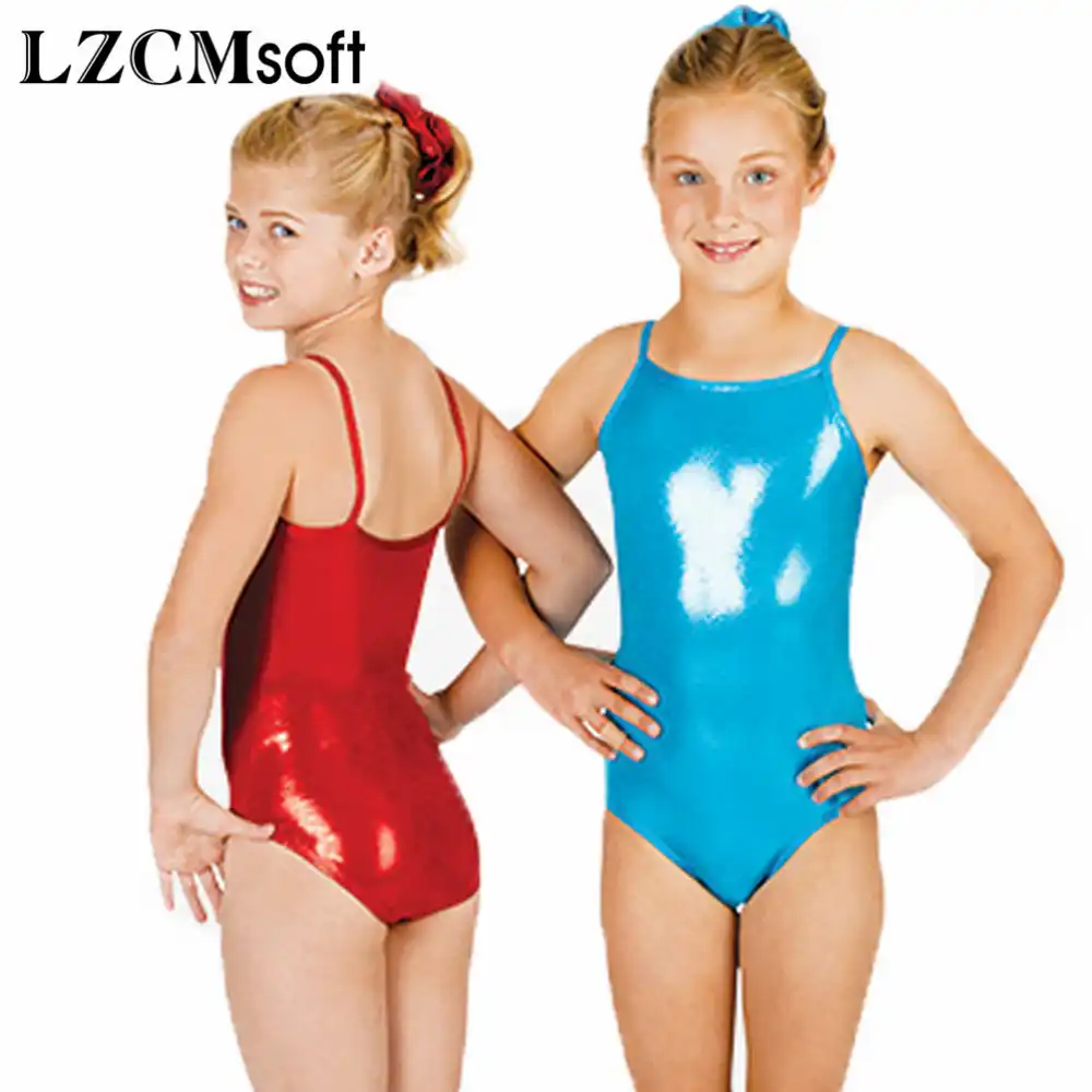 girls metallic swimsuit