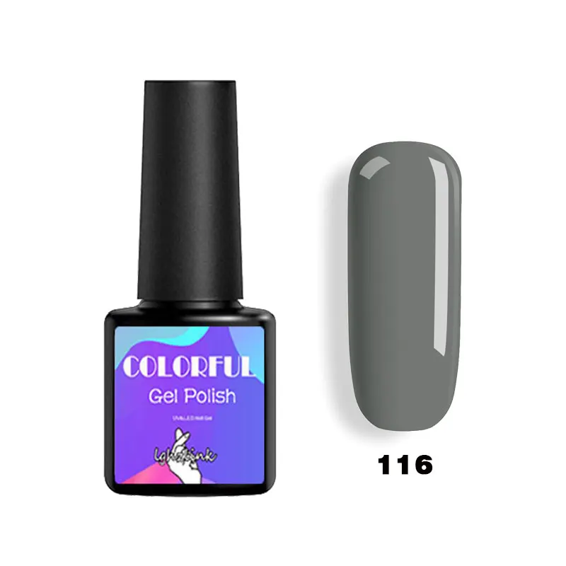 Lghzlink UV Gel Polish Nail Art Gel Nail Polish Set For Manicure Primer Varnishes For Nails Semi Permanent Gel Hybrid Lacquer - Цвет: 116