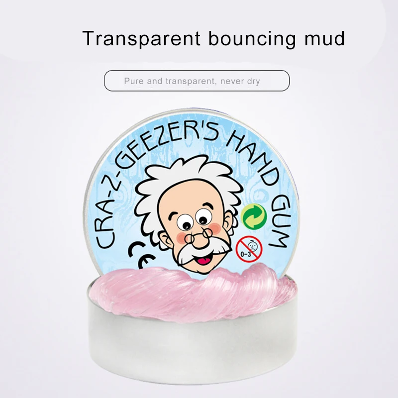 

50g Bouncing Crystal Snot Mud Cotton Slime Toy For Children Playdough Transparent Modeling Mud Polymer Clear Jelly Clay Kid Gift