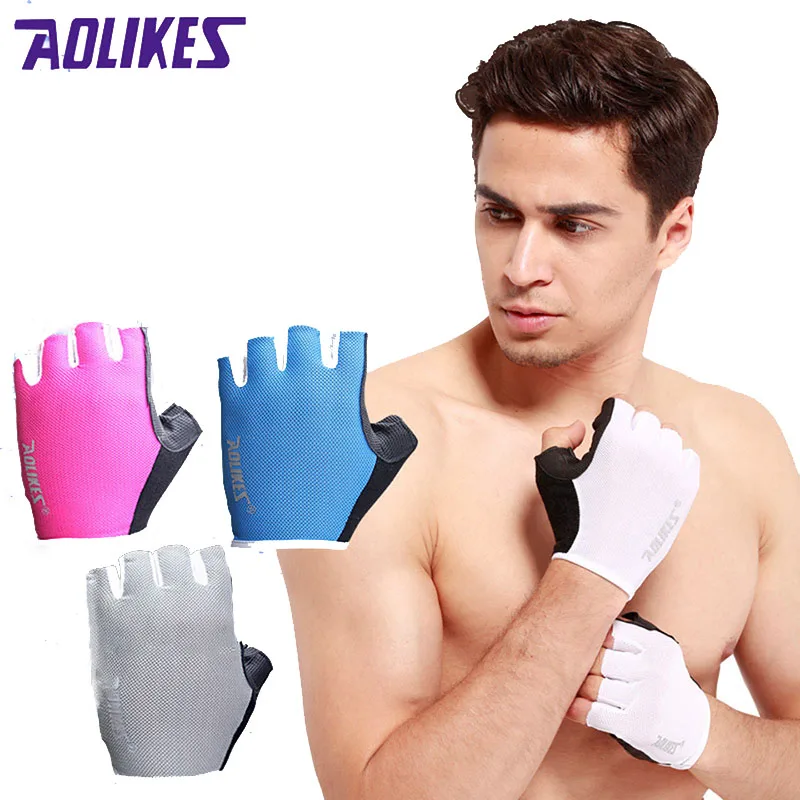 AOLIKES 1 Pair Women/Men Gym Gloves Body Building Training Sport Fitness Gloves Exercise Weight Lifting Gloves Men Gloves Women