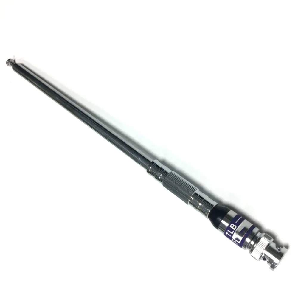 1150mm Stainless Steel VHF FM Antenna Telescopic BNC Antenna 76-108MHz for Radio Transmitter Best (3)