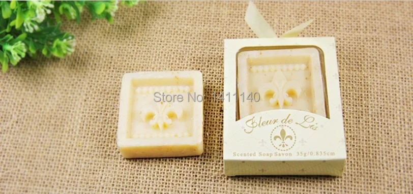 10 шт.,, ароматизированное мыло Fleur de Lis, свадебные подарки, вечерние сувениры для детского душа, свадебные принадлежности
