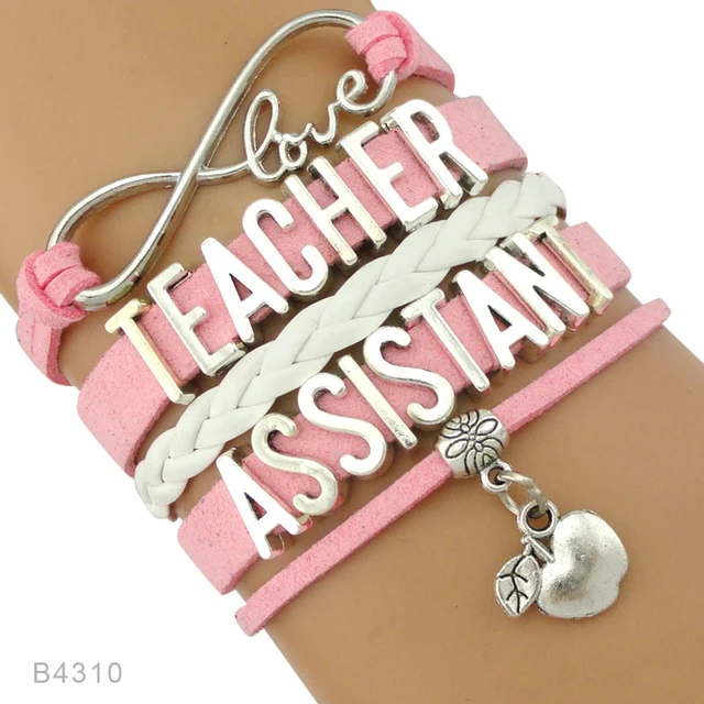 Infinity Love Science Preschool Special Needs Teacher Istant Infinity Love Science Preschool Special Needs Teacher Istant Educator Jewelry Leather Bracelets For