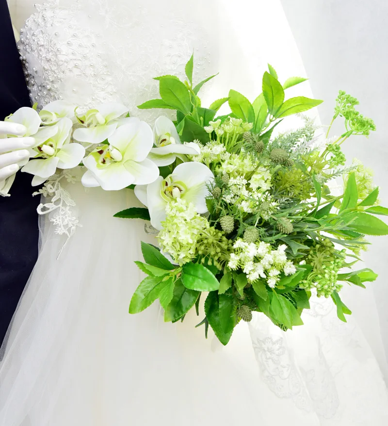 

Handmade Bride Bouquets Wedding Floral Bridal Bouquet Artificial Flowers Wedding Hand Holding Flower Home Decoration Flowers