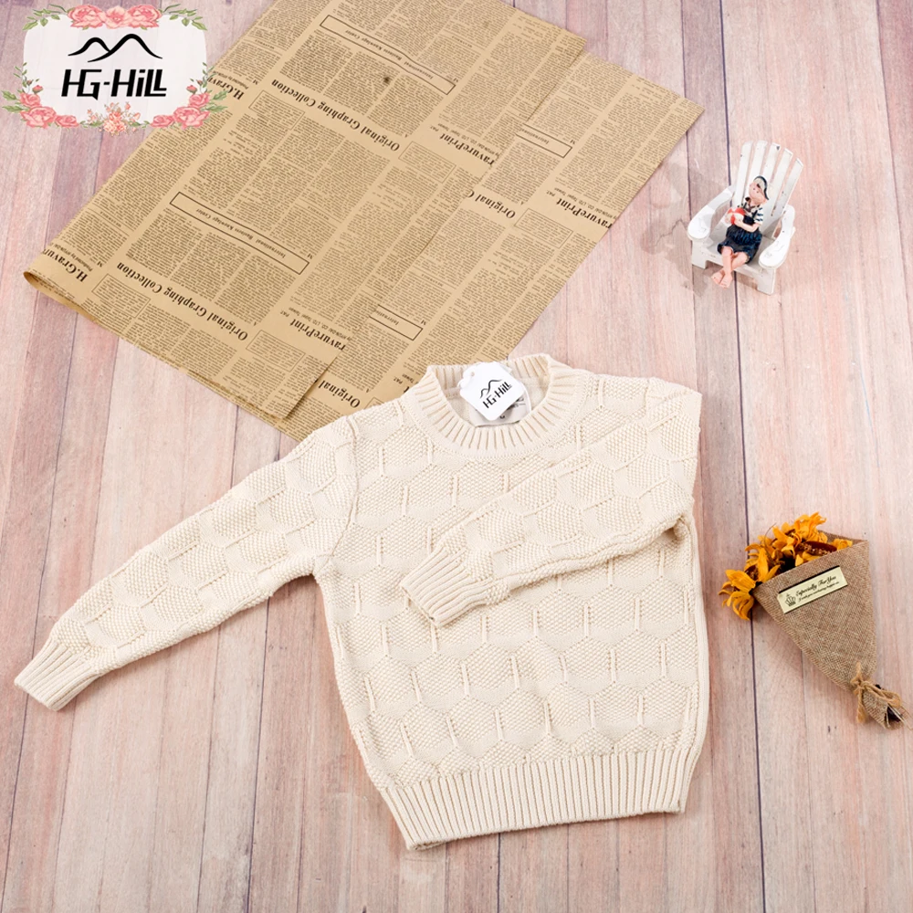 

HG-hill 8112 autumn infant baby girls boys toddler knitted Sweater kids solid clothes children pullover tops