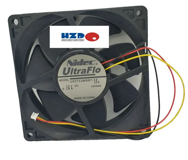 

NIDEC 9cm U92T12MGB7-53 9225 12V 0.18A 3Wires Cooling Fan same KDE1209PTV3