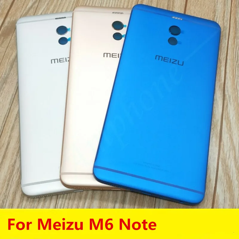 Новые запасные части Задняя крышка батареи для MEIZU M6 Note корпус двери+ камера вспышка Замена объектива
